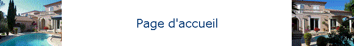 Page d'accueil